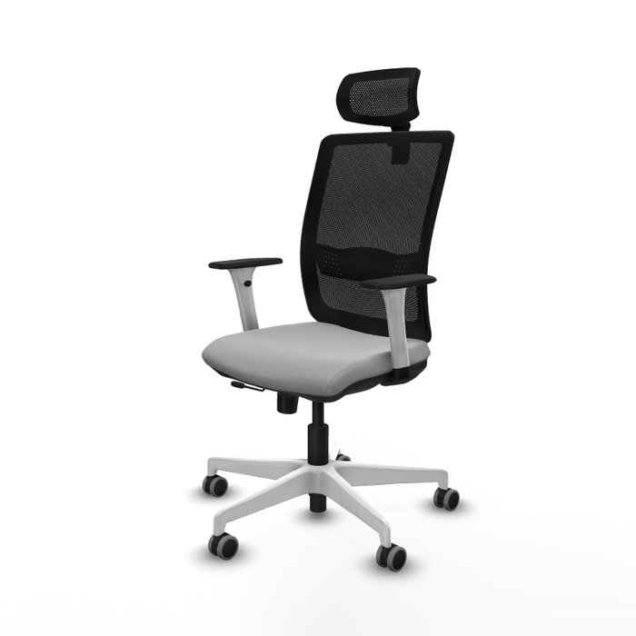 PIQUERAS Y CRESPO Silla de oficina Haches Gris claro y Negro PIQUERAS Y CRESPO Silla de oficina Haches Gris claro y Negro