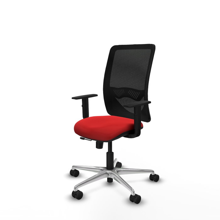 PIQUERAS Y CRESPO Silla de oficina Zulema Roja con mecanismo Sincro/Traslack PIQUERAS Y CRESPO Silla de oficina Zulema Roja con mecanismo Sincro/Traslack