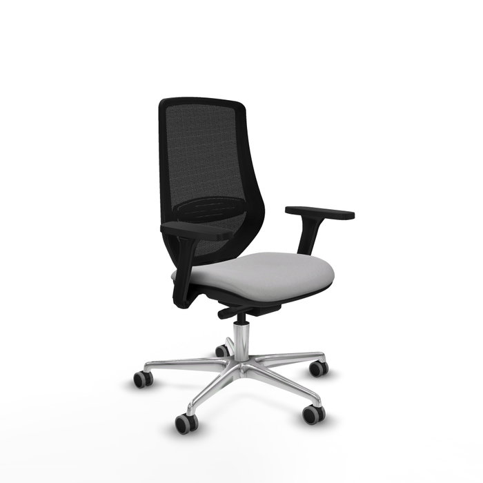 PIQUERAS Y CRESPO Silla de oficina Mardos con mecanismo Sincro/Traslack Gris claro/Negro PIQUERAS Y CRESPO Silla de oficina Mardos con mecanismo Sincro/Traslack Gris claro/Negro
