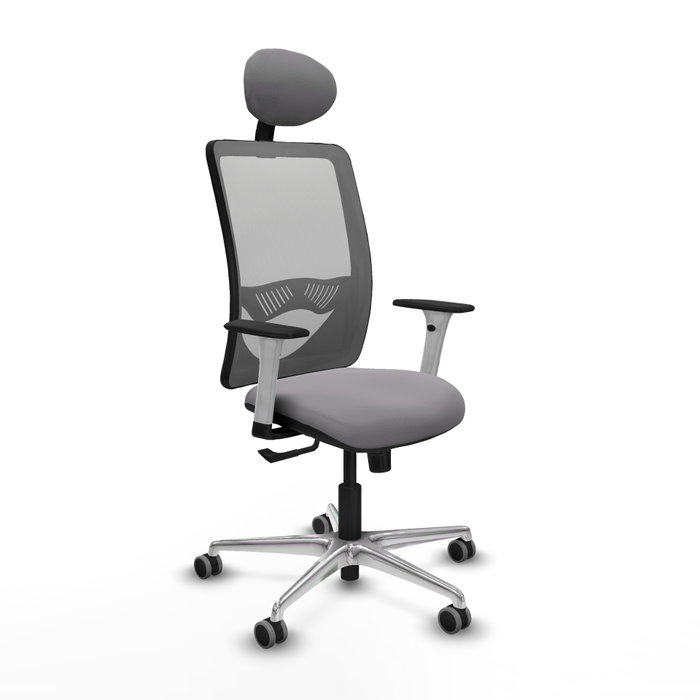 PIQUERAS Y CRESPO Silla de oficina Zulema Gris con Mecanismo Sincro PIQUERAS Y CRESPO Silla de oficina Zulema Gris con Mecanismo Sincro
