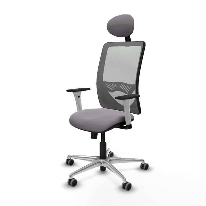 PIQUERAS Y CRESPO Silla de oficina Zulema Gris con Mecanismo Sincro PIQUERAS Y CRESPO Silla de oficina Zulema Gris con Mecanismo Sincro