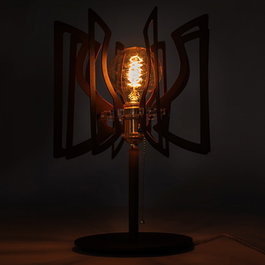 Lámpara de Mesa de Acero Abat Jour Estilo Vintage-Industrial