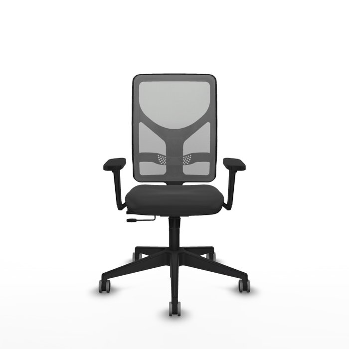 PIQUERAS Y CRESPO Silla de oficina Motilla con mecanismo Sincro/Traslack, Gris