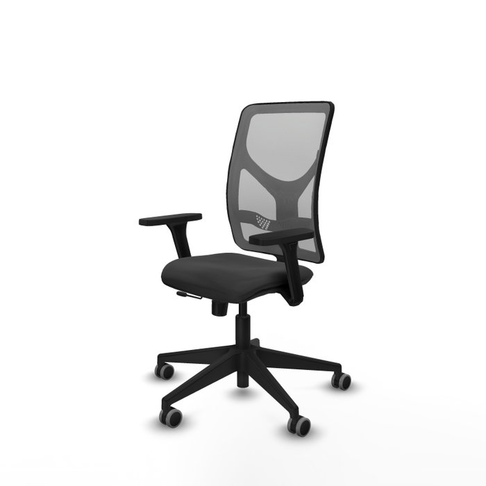PIQUERAS Y CRESPO Silla de oficina Motilla con mecanismo Sincro/Traslack, Gris
