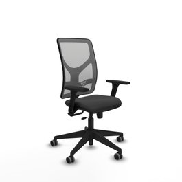 PIQUERAS Y CRESPO Silla de oficina Motilla con mecanismo Sincro/Traslack, Gris