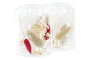 DKD Home Decor Portavelas de Cristal con Flor Seca (Surtido de 2 unidades)