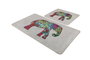 Mijölnir Juego de Alfombras de Baño Beige 100% Poliéster Antibacterianas Antideslizante Lavables a 30°C 60x100cm 50x60cm