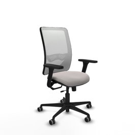 PIQUERAS Y CRESPO Silla de oficina Zulema Blanca con Mecanismo Sincro/Traslack y Brazos 3D