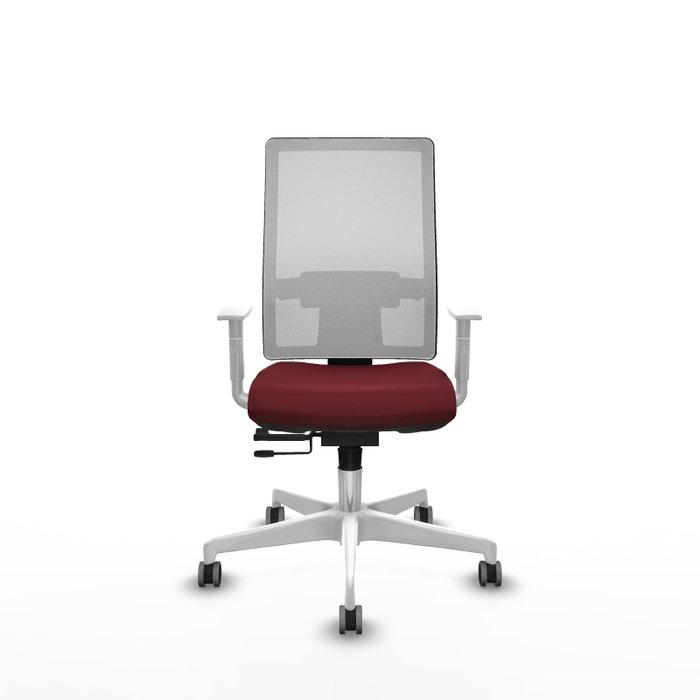 PIQUERAS Y CRESPO Silla de oficina Horna Sincro/Traslack Granate y Blanco