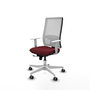 PIQUERAS Y CRESPO Silla de oficina Horna Sincro/Traslack Granate y Blanco