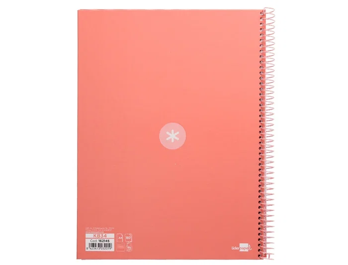 Antartik Cuaderno Espiral A4 Micro Tapa Forrada 80 Hojas 90gr Rosa Claro
