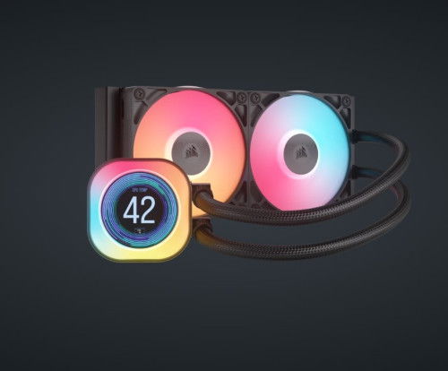 Corsair iCUE LINK TITAN 240 RX LCD Refrigerador de CPU, Ventilador 12cm, LCD, Negro, CW-9061022-WW