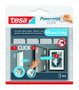 Tesa Powerstrips Click Tiras para colgar cuadros, 4 pares