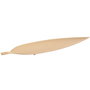 Home Deco Factory Decoracion Mural Hoja Dorada Coleccion Lounge, Metal 55x13 cm