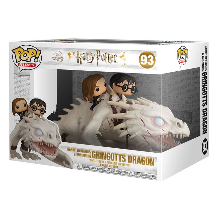 Harry Potter POP! Rides Vinyl Figura Dragon w/Harry, Ron, & Hermione 15 cm Harry Potter POP! Rides Vinyl Figura Dragon w/Harry, Ron, & Hermione 15 cm