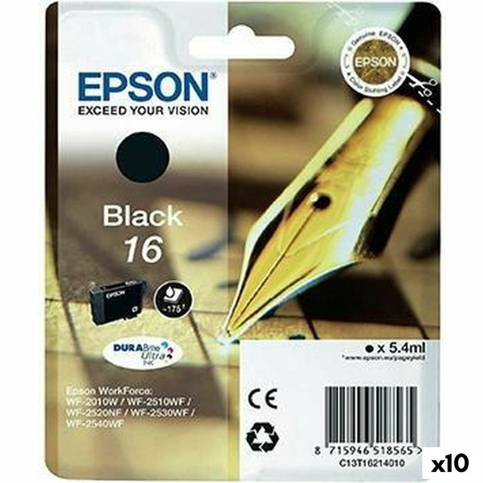 Epson Cartucho de Tinta T162140 Negro para WF-2010/2510/2520/2530/2540