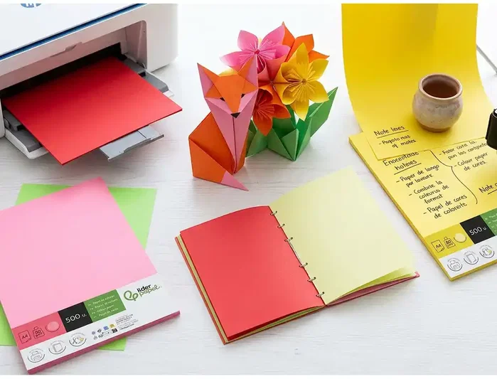 Liderpapel Papel Color DIN A4 80 g Amarillo Neón, 500 Hojas