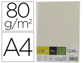 Liderpapel Papel Color Din A4 Amarillo Neón 80g (500 hojas)