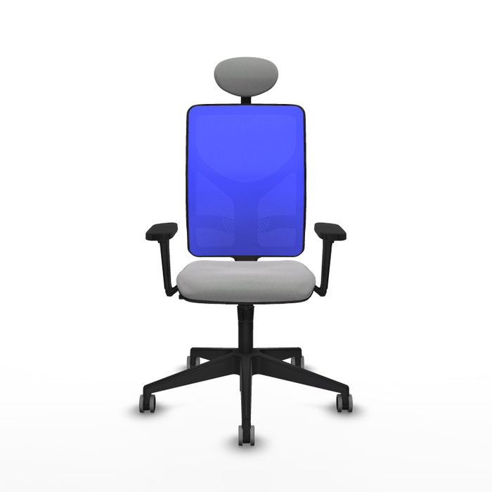 PIQUERAS Y CRESPO Silla de oficina Motilla con mecanismo Sincro, Gris claro y Azul PIQUERAS Y CRESPO Silla de oficina Motilla con mecanismo Sincro, Gris claro y Azul