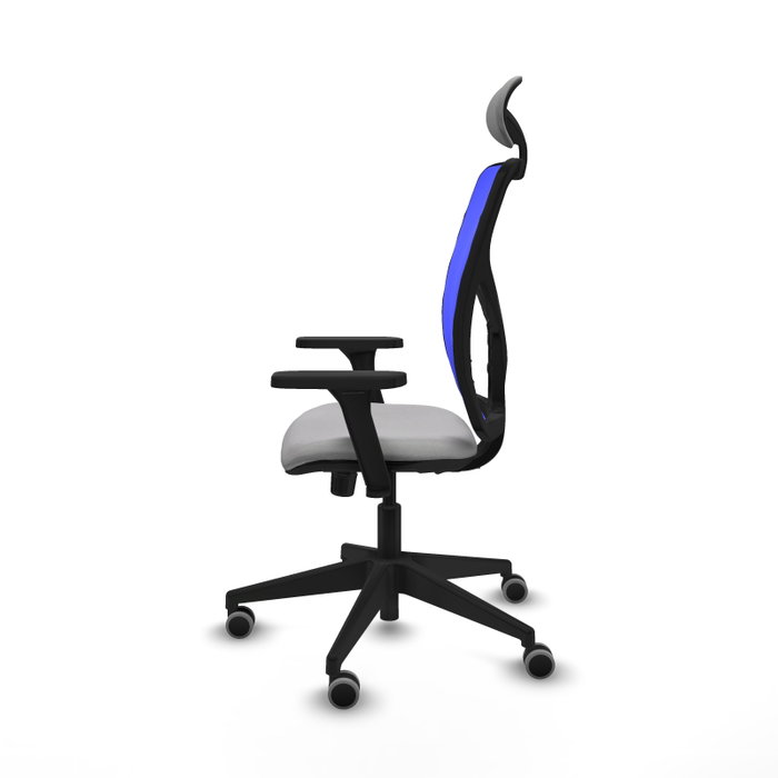 PIQUERAS Y CRESPO Silla de oficina Motilla con mecanismo Sincro, Gris claro y Azul PIQUERAS Y CRESPO Silla de oficina Motilla con mecanismo Sincro, Gris claro y Azul