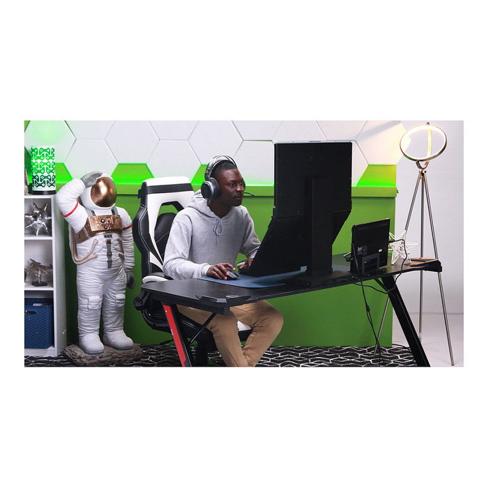 Mobile Pixels Geminos X Monitor Dual de Computadora 24 Pulgadas (61 cm) IPS QHD 2560x1440 75Hz, Pantalla Táctil, Webcam, Altavoces, USB-C, Negro