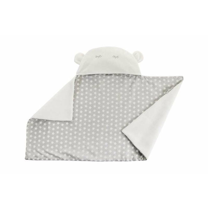 Creaciones Llopis Manta Capucha Reversible Estrella Gris 90 x 66 cm Creaciones Llopis Manta Capucha Reversible Estrella Gris 90 x 66 cm