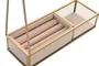 DKD Home Decor Joyero Metal Dorado y Beige
