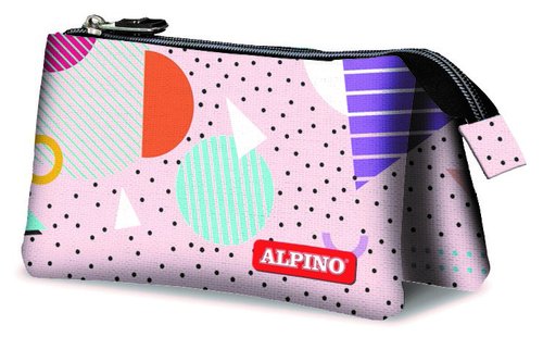 Alpino Estuche Geometric Triple Multicolor