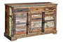 Giner Y Colomer Aparador Madera Reciclada Multicolor 3 Puertas 3 Cajones