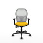 PIQUERAS Y CRESPO Silla de oficina Jorquera Amarillo y Blanco