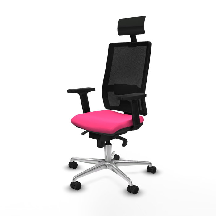 PIQUERAS Y CRESPO Silla de oficina Horna Rosa con mecanismo Sincro PIQUERAS Y CRESPO Silla de oficina Horna Rosa con mecanismo Sincro
