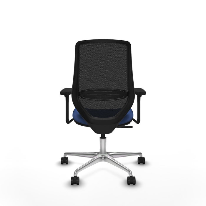 PIQUERAS Y CRESPO Silla de oficina Mardos con mecanismo Sincro, Azul marino y Negro