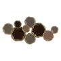 Ixia Mural de Pared Decorativo Metal Marrón-oro 118,70 x 6,40 x 56,5