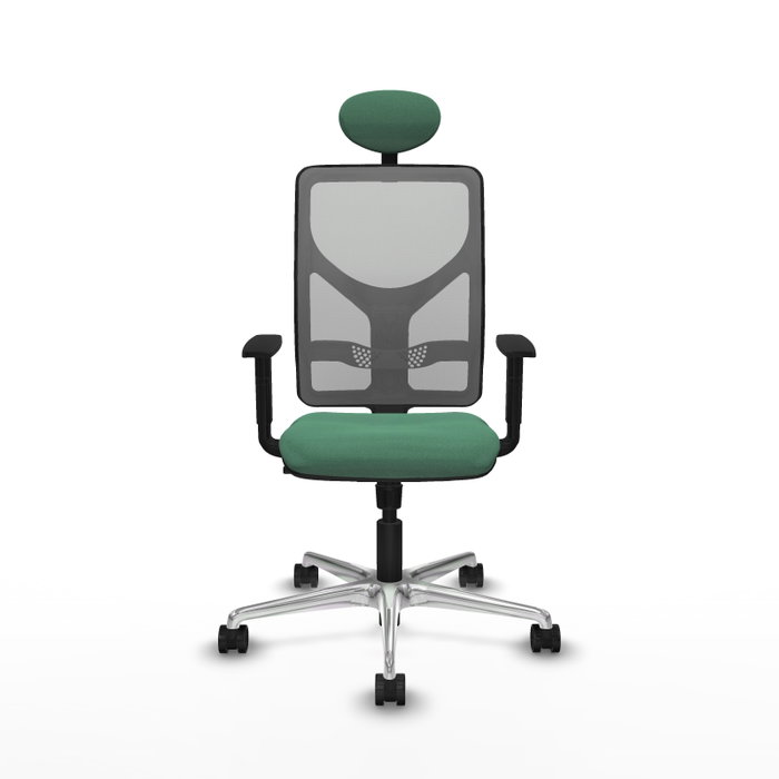 PIQUERAS Y CRESPO Silla de oficina Motilla con mecanismo Sincro, Verde esmeralda y Gris PIQUERAS Y CRESPO Silla de oficina Motilla con mecanismo Sincro, Verde esmeralda y Gris