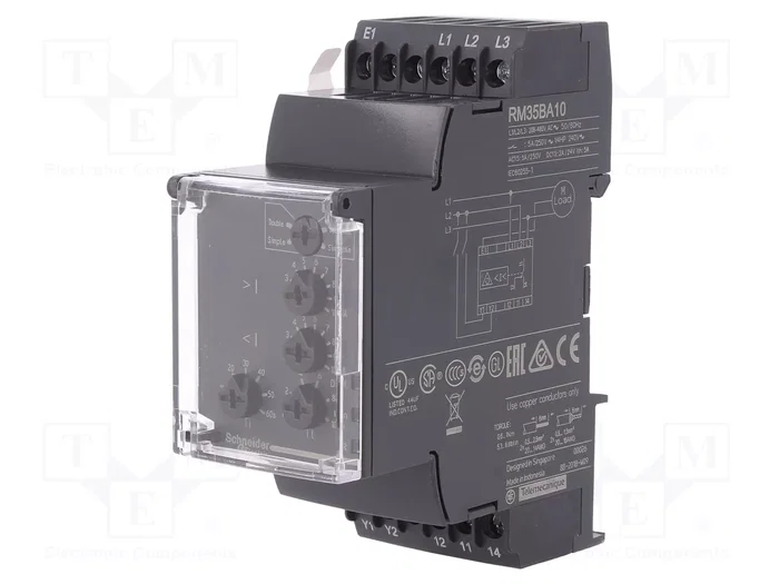 SCHNEIDER ELECTRIC RM35BA10 Relé de monitorización para bomba Zelio Control SCHNEIDER ELECTRIC RM35BA10 Relé de monitorización para bomba Zelio Control