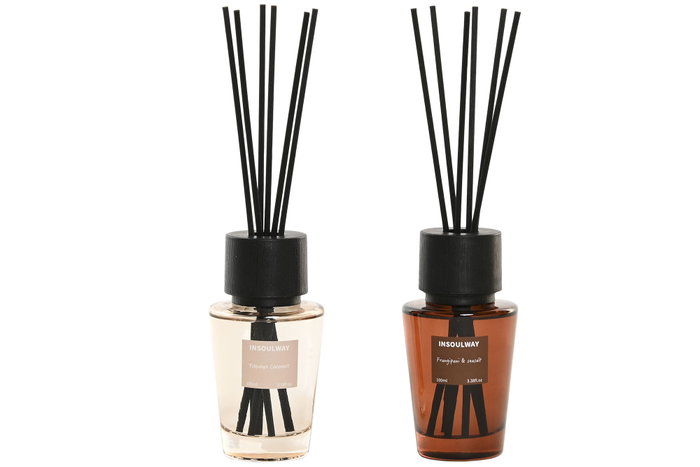 DKD Home Decor Ambientador Mikado Cristal Surtido de 100 ml