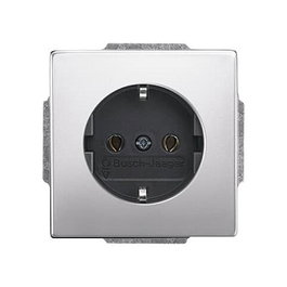 BUSCH-JAEGER BJ 20EUC-866 Inserto de toma de corriente en acero inoxidable