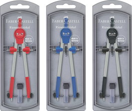 Compas Faber-Castell Bigotera Gigante Colores Surtidos (3 Col.) (Set de 5)