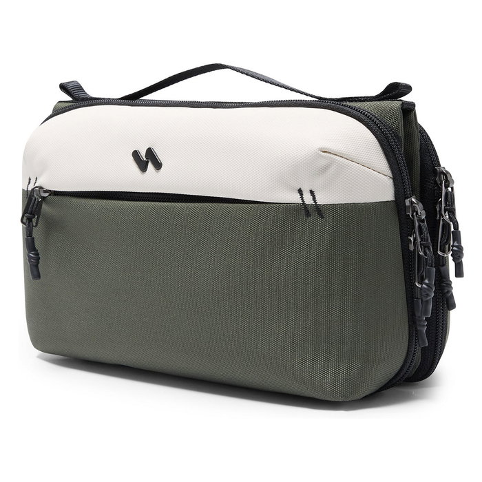 Inateck ABM34 Maletín de Cable de Poliéster 28x17x11.8 cm con Cremallera, Color Oliva