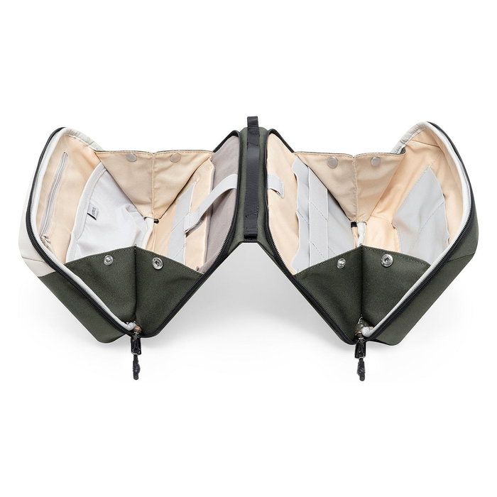 Inateck ABM34 Maletín de Cable de Poliéster 28x17x11.8 cm con Cremallera, Color Oliva