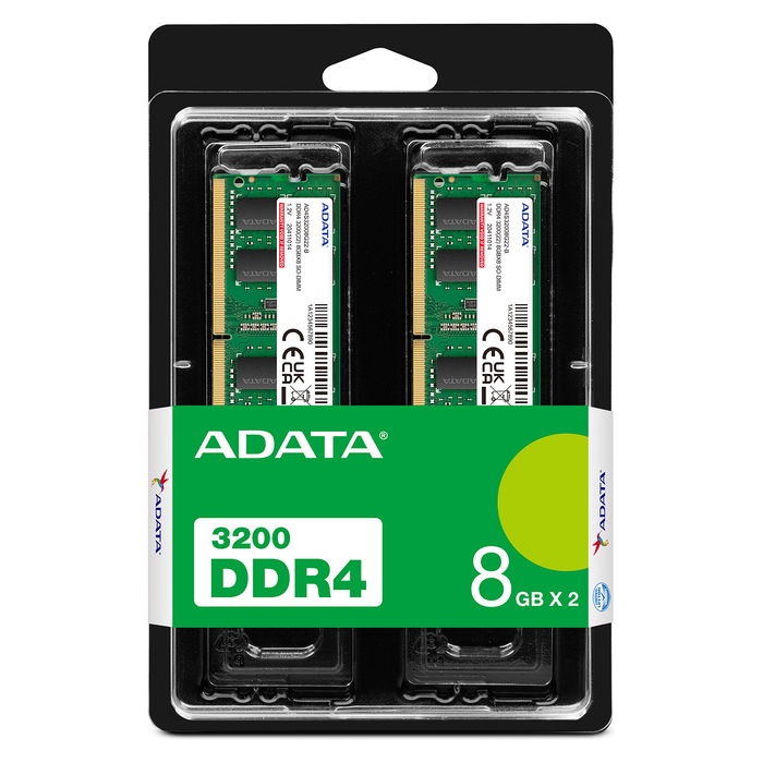 ADATA 16GB SO-DIMM 3200 (2x 8 GB) Dual-Kit AD4S32008G22-DTGN