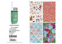 Basika Papel de Regalo Classic Rollo 1x3 m (Caja de 40)
