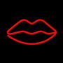 Forever Neón LED Lips Red Luz Decorativa para Pared o Mesa, Rojo, Tecnología LED