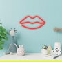 Forever Neón LED Lips Red Luz Decorativa para Pared o Mesa, Rojo, Tecnología LED