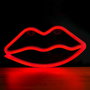 Forever Neón LED Lips Red Luz Decorativa para Pared o Mesa, Rojo, Tecnología LED