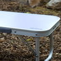 Aktive Mesa baja de aluminio para camping malva