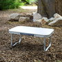 Aktive Mesa baja de aluminio para camping malva