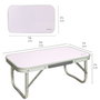 Aktive Mesa baja de aluminio para camping malva