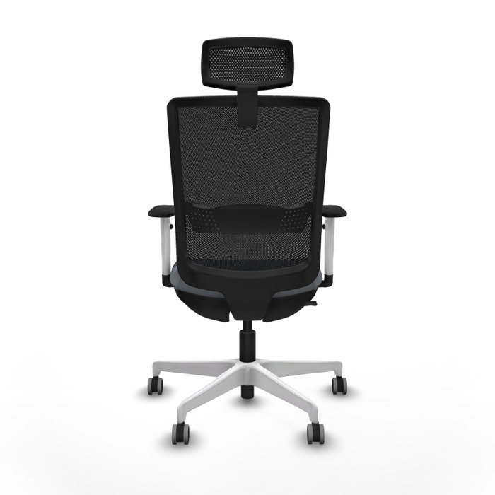 PIQUERAS Y CRESPO Silla de oficina Haches con mecanismo Sincro/Traslack Gris y Negro