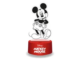 Wondee Lámpara 3D LED Disney Mickey Mouse de metacrilato RGB 16 colores control remoto luz nocturna decoración dormitorio
